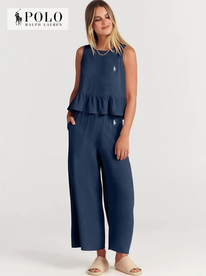 Ensemble deux pièces volanté pour femme