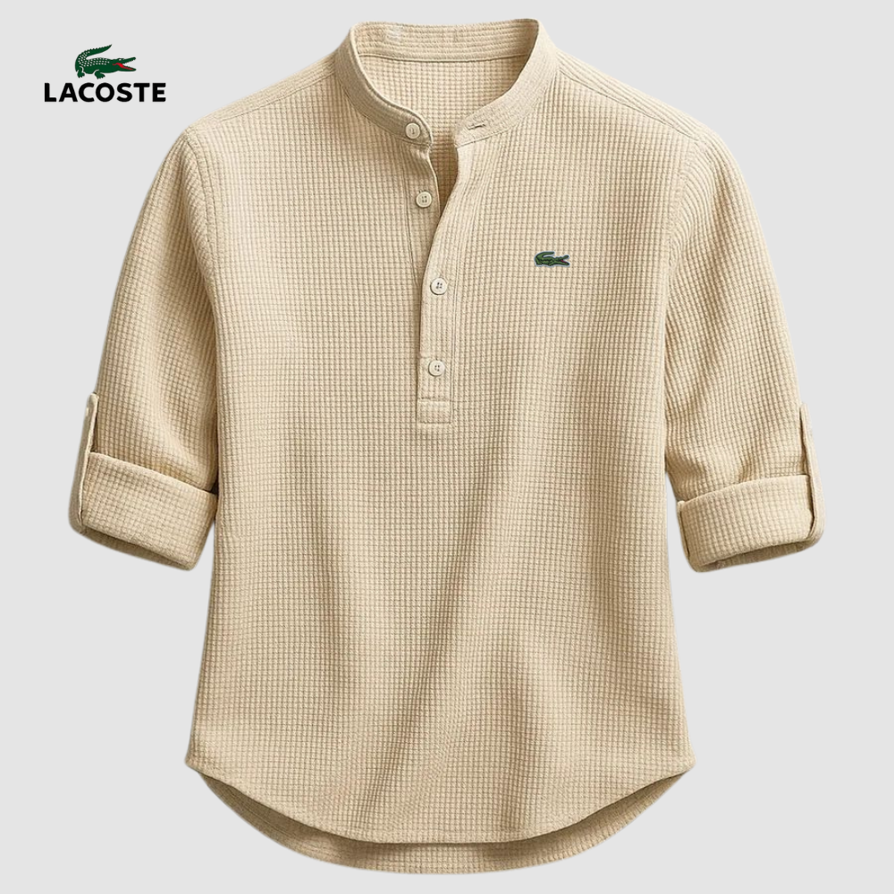 LC™ | Chemise Col Mao Élégante – Tissu Premium