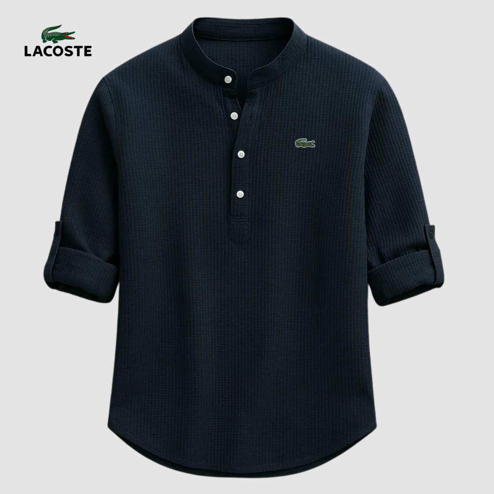 LC™ | Chemise Col Mao Élégante – Tissu Premium