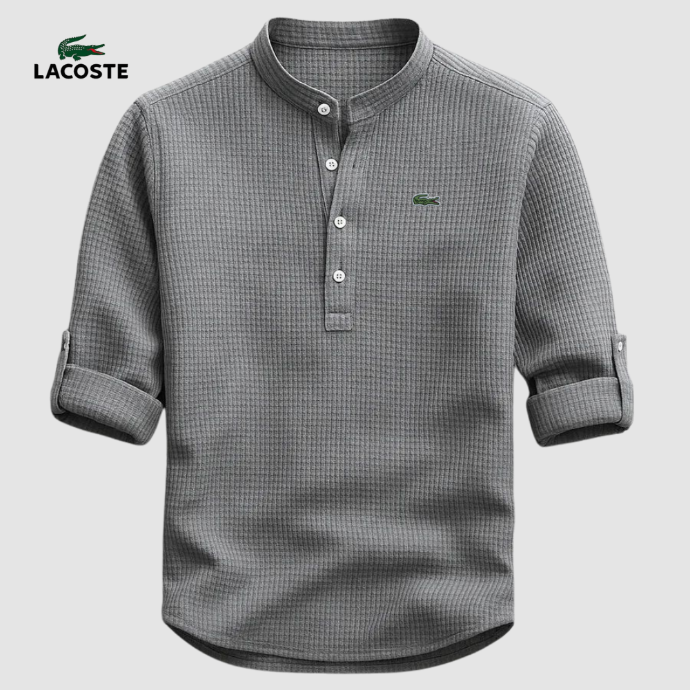 LC™ | Chemise Col Mao Élégante – Tissu Premium