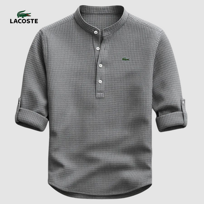 LC™ | Chemise Col Mao Élégante – Tissu Premium