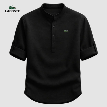 LC™ | Chemise Col Mao Élégante – Tissu Premium