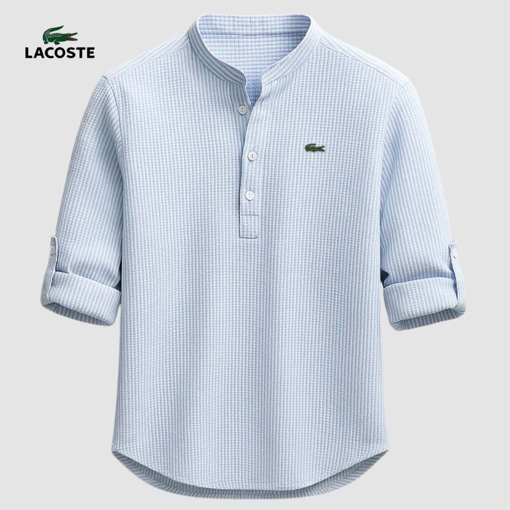 LC™ | Chemise Col Mao Élégante – Tissu Premium