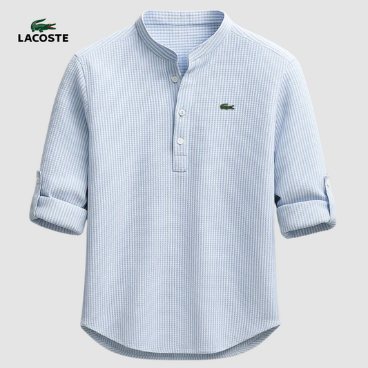 LC™ | Chemise Col Mao Élégante – Tissu Premium