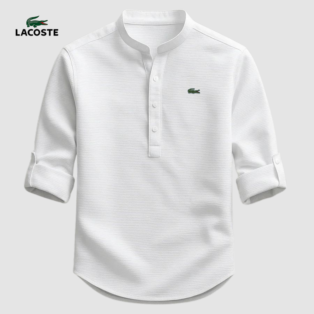 LC™ | Chemise Col Mao Élégante – Tissu Premium